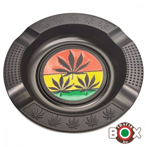 Hamuzó REMO fém cannabis, multicolor 10 cm