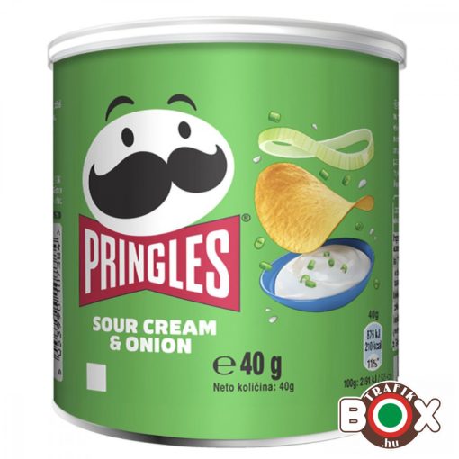 PRINGLES Small Sour Cream&Onion hagymás-tejfölös chips 40g