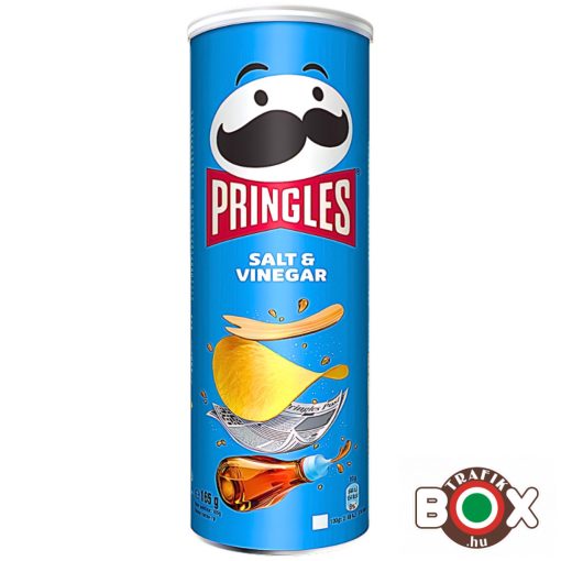 PRINGLES Salt & Vinegar sós-ecetes chips 165g