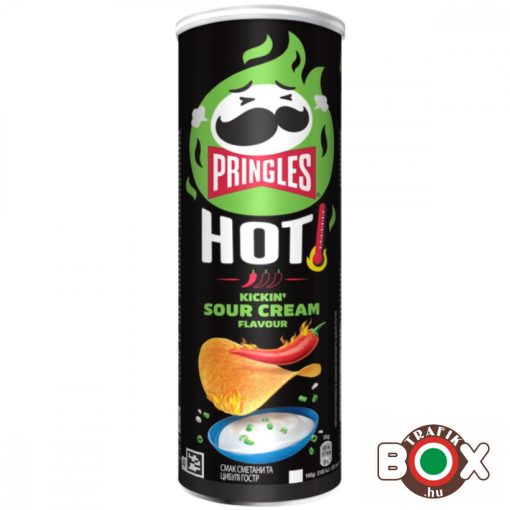 PRINGLES HOT Kickin Sour Cream chips 160g