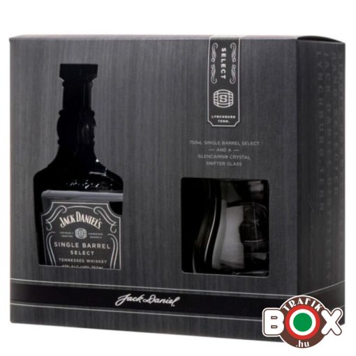 Jack Daniel's Single Barrel 0,7L. 45% + pohár díszdobozban - 20418