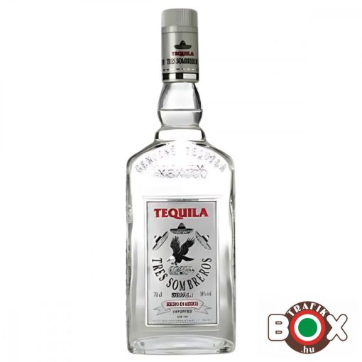 Tres Sombreros Tequila Silver 0,7L. 38%