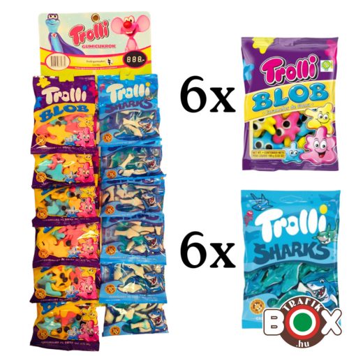 Trolli fűzéres vegyes gumicukor 7. 12x100g