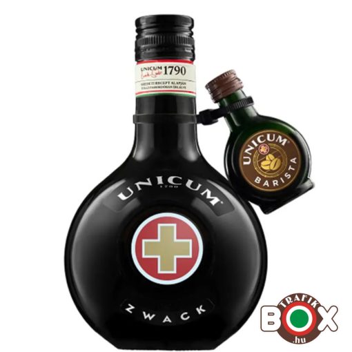 Zwack Unicum 0,5L. 40% + Unicum Barista 0,04L 418144