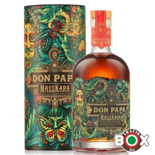 Don Papa Masskara rum 0,7L. 40% díszdobozban - DRS