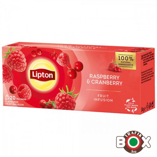 LIPTON Málna - Vörösáfonya tea 20 filter 32g