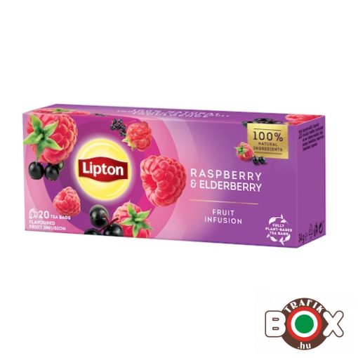 LIPTON Málna - Bodza tea 20 filter 32g