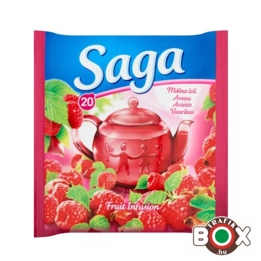 SAGA Málna ízű tea 20 filter 34g