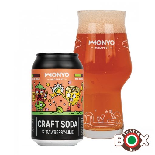 MONYO Craft Soda Strawberry-Lime 0.33L