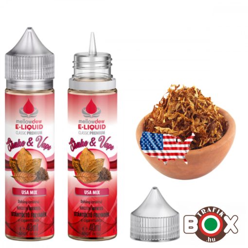 Mellow Dew 40 ml Premium e-liquid 00mg - USA MIX


