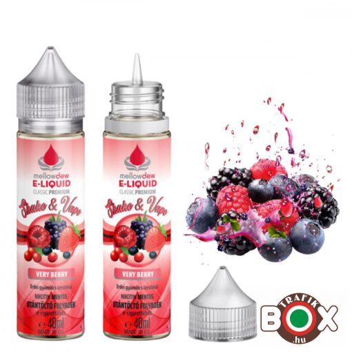 Mellow Dew 40 ml Premium e-liquid 00mg - VERY BERRY


