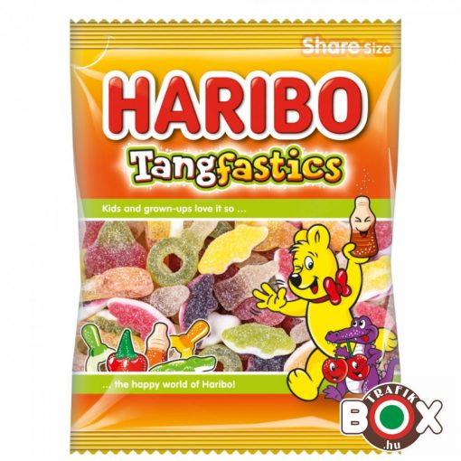 HARIBO Tangfastics Gumicukor Vegyes gyümölcs ízű részben kóla ízesítéssel 100 g