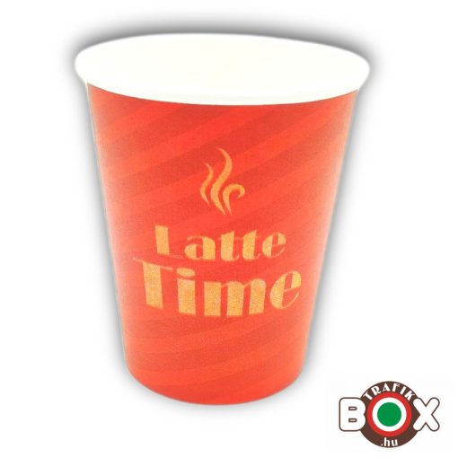 Papírpohár Lattés Coffee Time Design 280ml 50 db-os