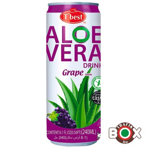 ALOE VERA rost. gyüm.ital szőlő ízű 240 ml (DRS) (30db/#) 31015