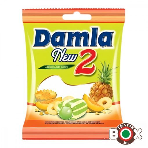 Damla sárgadinnye-ananász puhakaramell 90g
