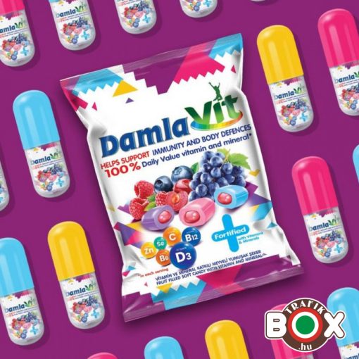 Damla VIT vegyes gyümölcs ízű puhakaramella vitaminnal 80g