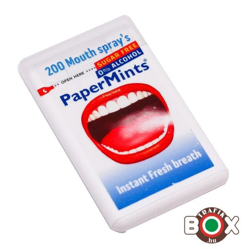 Papermints Lehelet frissítő Szájspray, Cukormentes 200 pumpálás 92253