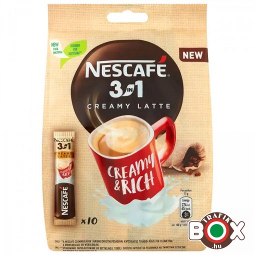 NESCAFÉ 3IN1 10*15g CREAMY LATTE